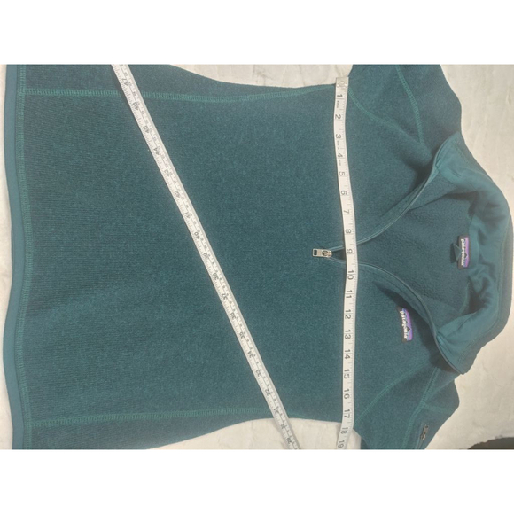 Women's Patagonia Better Sweater 1/4 Zip Fleece Pullover Dark Teal Size S - Picture 10 of 11